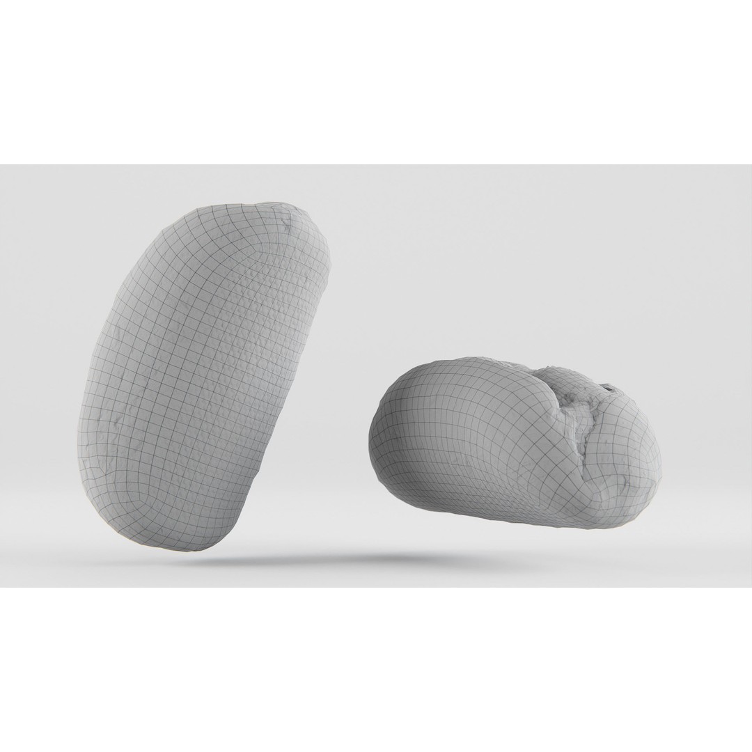 Wholegrain Bun 3D Model – Low Poly PBR Asset, FBX, OBJ, Blender - View 18