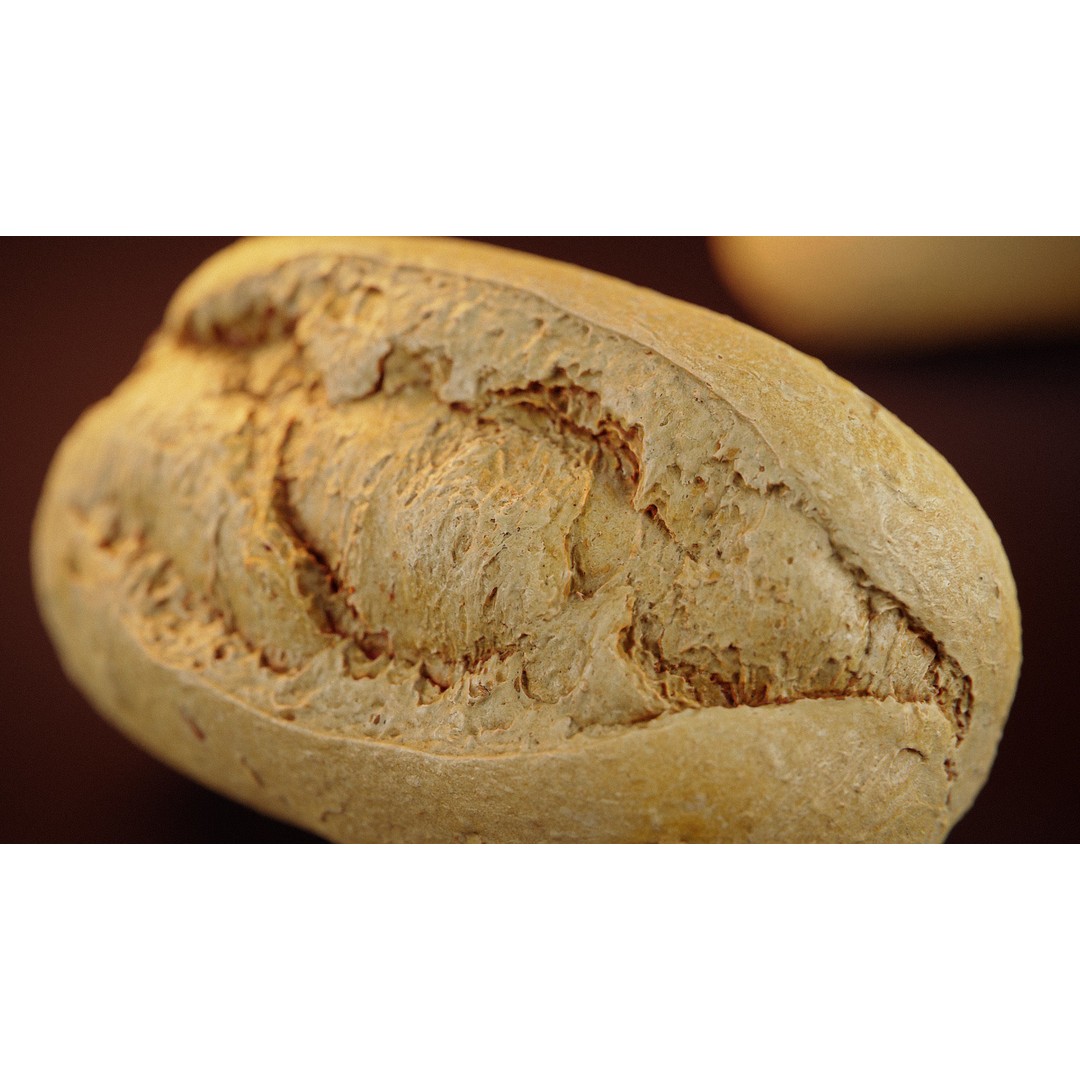 Wholegrain Bun 3D Model – Low Poly PBR Asset, FBX, OBJ, Blender - View 6