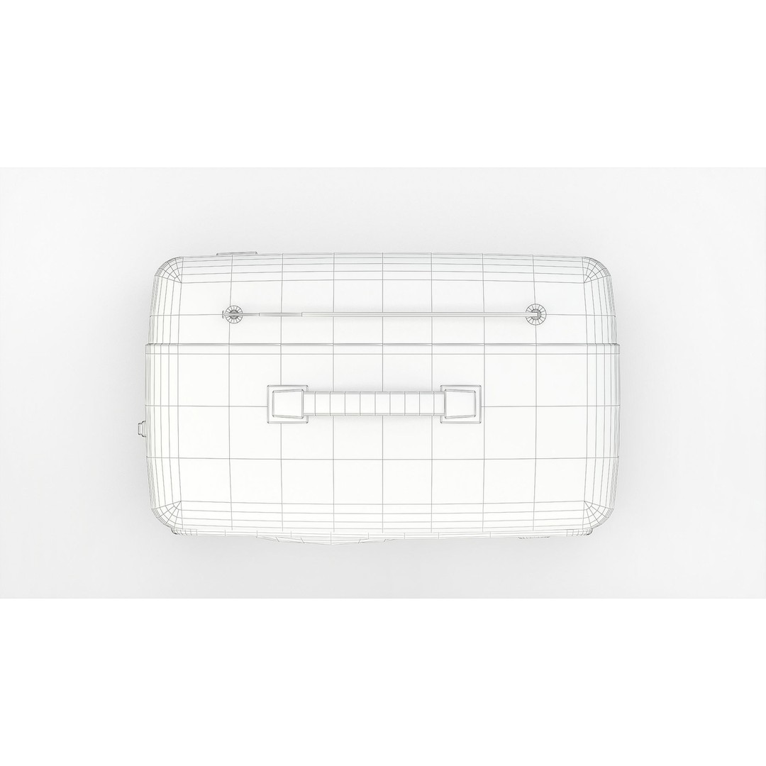 Retro Portable TV 3D Model – Low Poly Game Asset, FBX, Blender - View 13