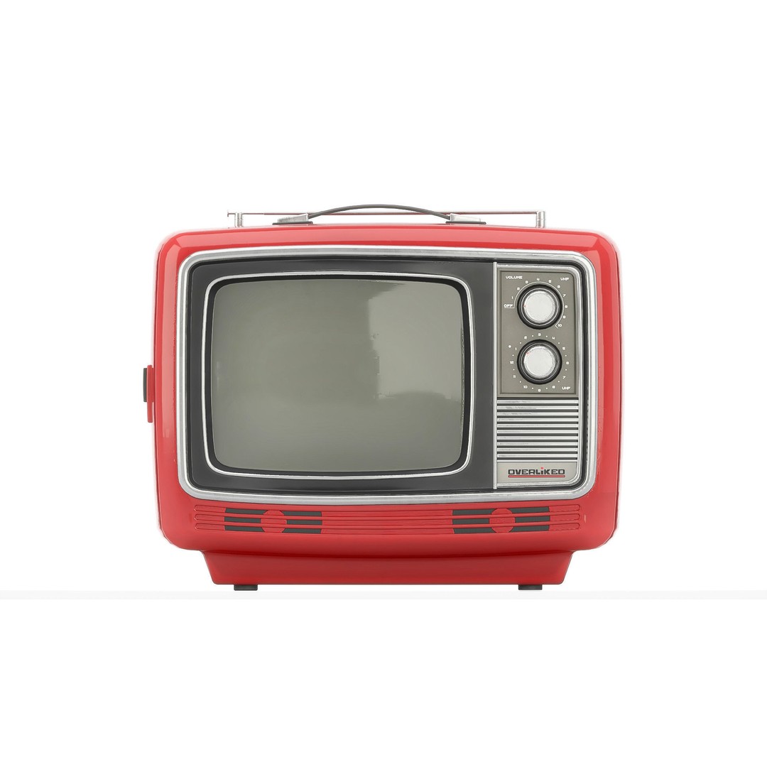 Retro Portable TV 3D Model – Low Poly Game Asset, FBX, Blender - View 4