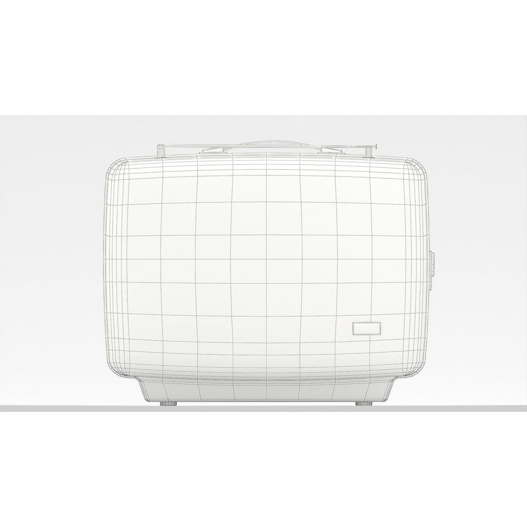 Retro Portable TV 3D Model – Low Poly Game Asset, FBX, Blender - View 9