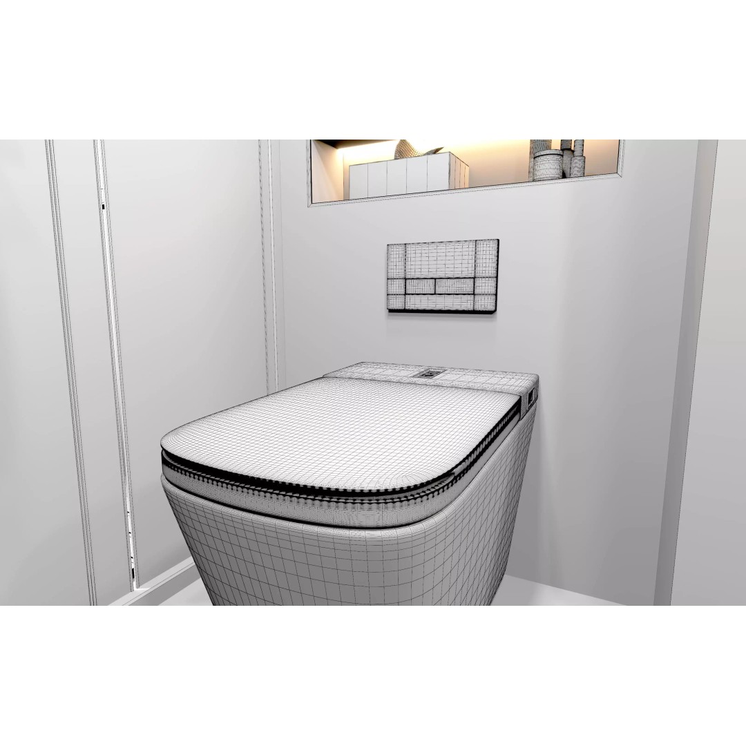 Luxury Bathroom 3D Model – Modern Interior Design, FBX & OBJ Formats - View 17