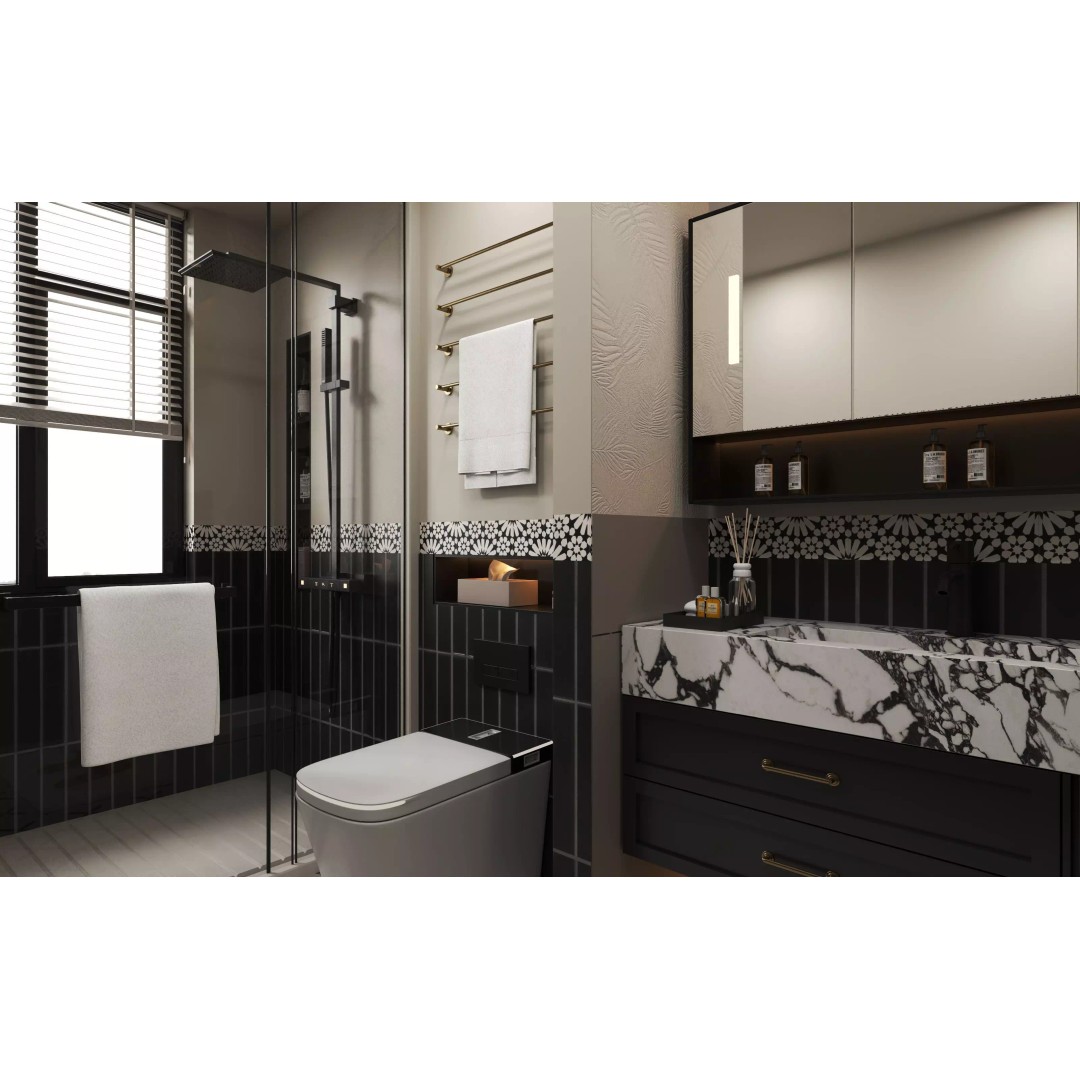 Luxury Bathroom 3D Model – Modern Interior Design, FBX & OBJ Formats - View 6