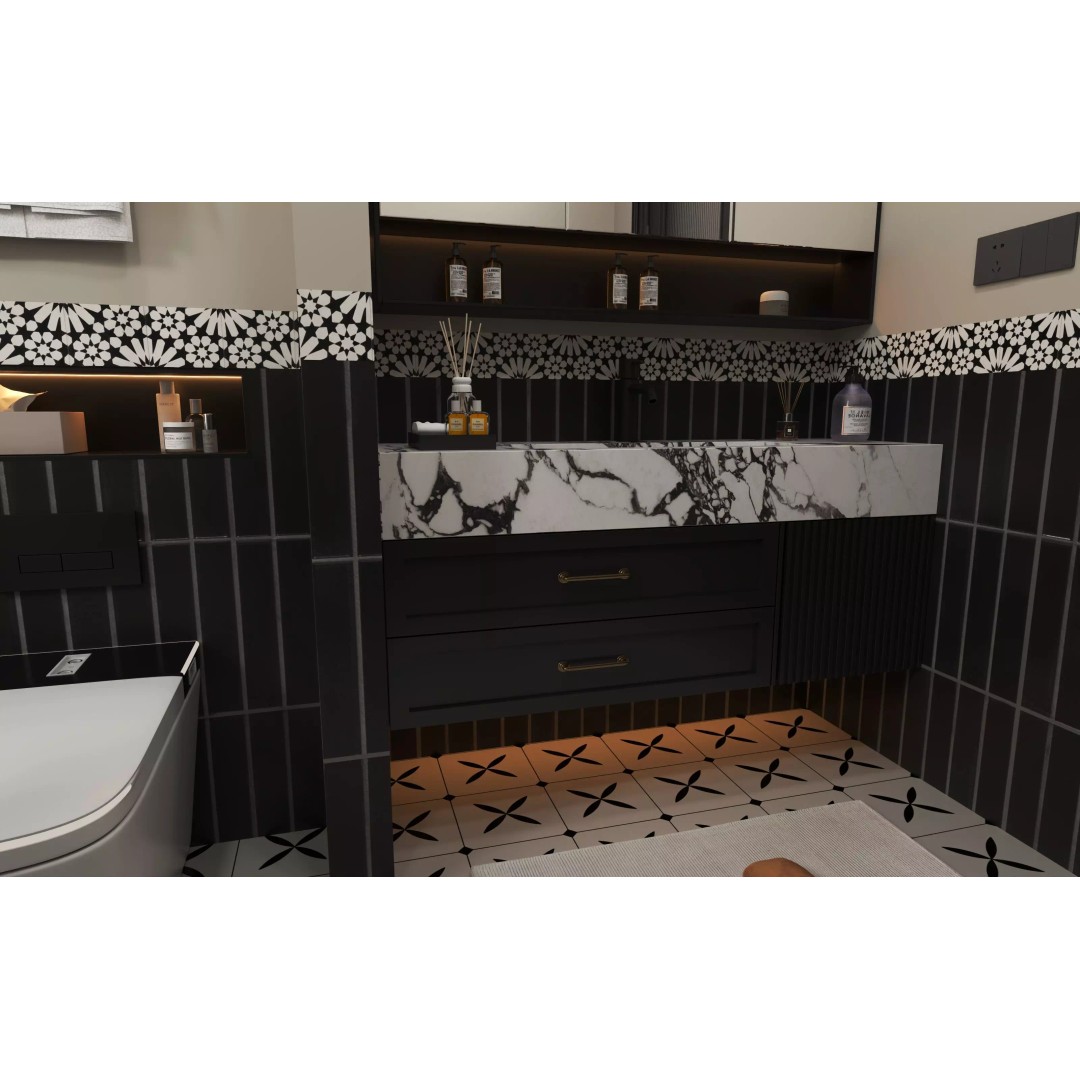 Luxury Bathroom 3D Model – Modern Interior Design, FBX & OBJ Formats - View 8
