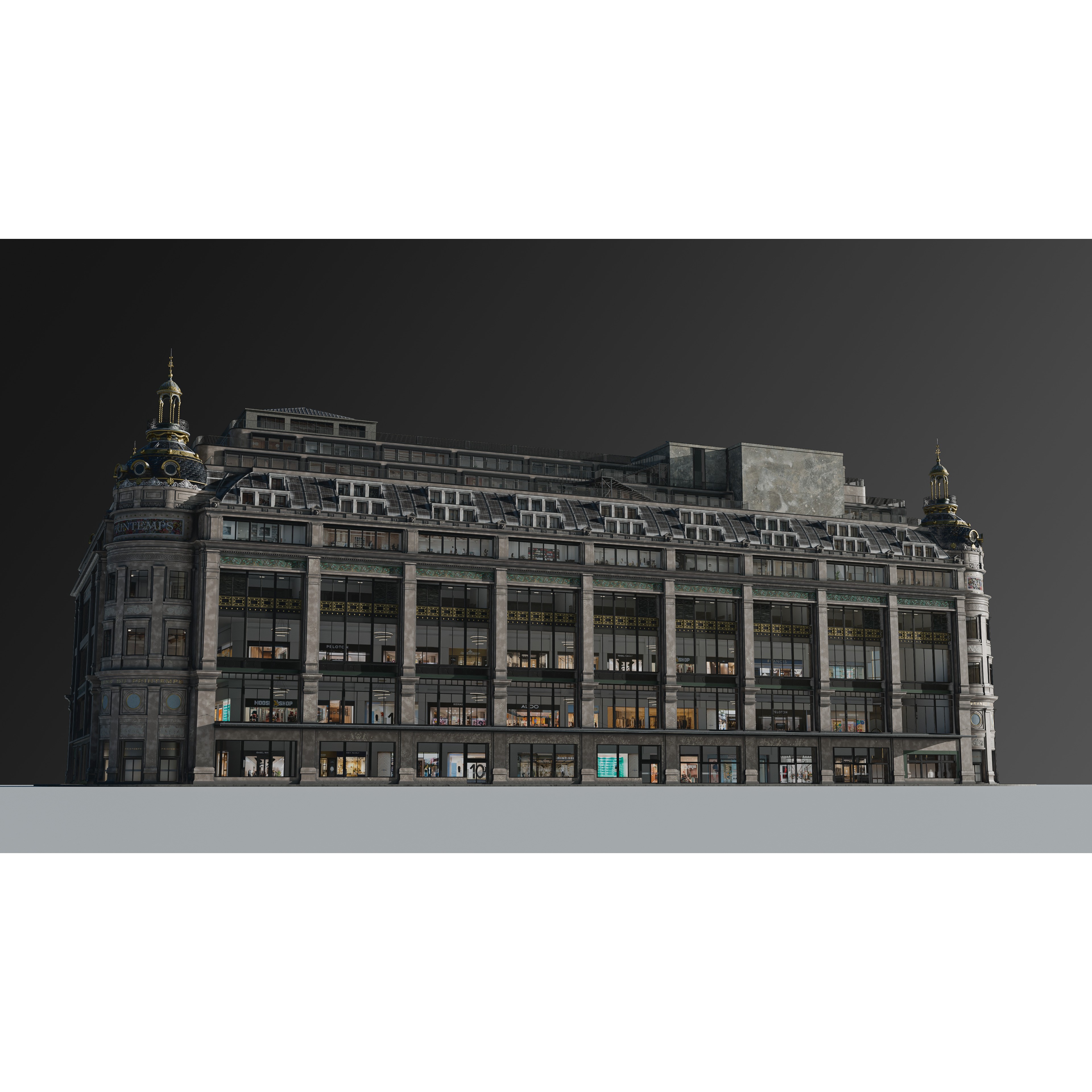 Grand Arcade Printemps Shopping Center - PBR 3D Model - View 10