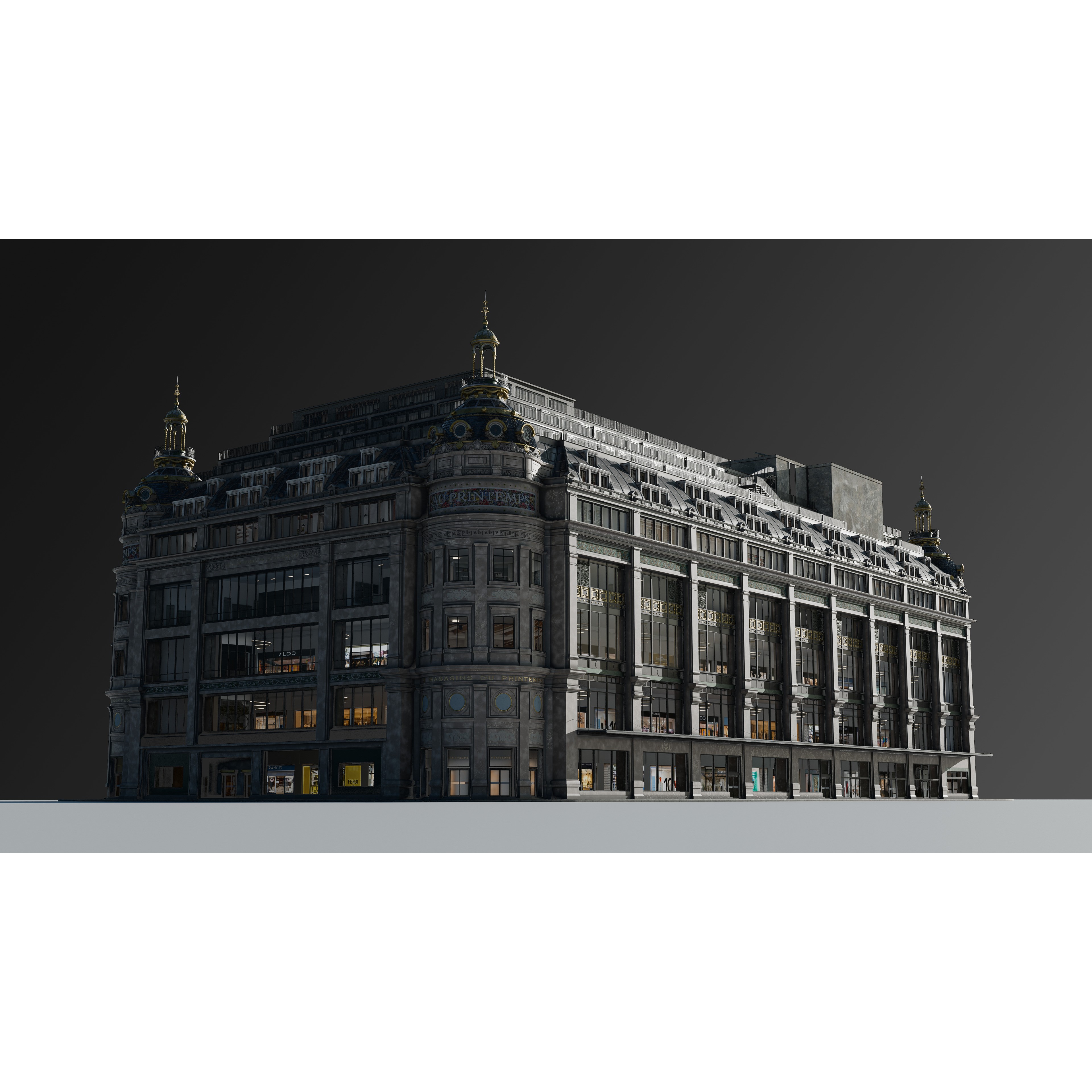 Grand Arcade Printemps Shopping Center - PBR 3D Model - View 12