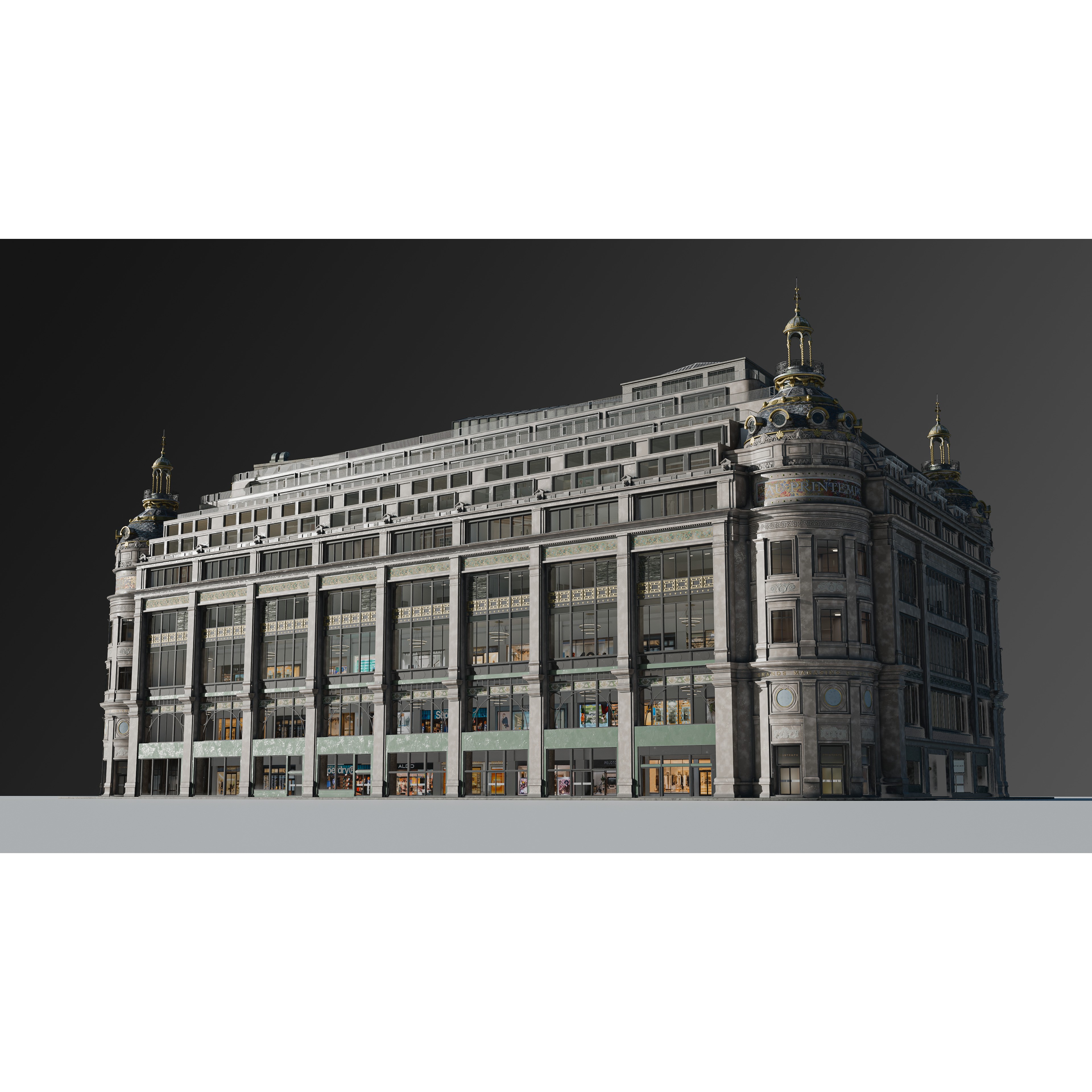 Grand Arcade Printemps Shopping Center - PBR 3D Model - View 17