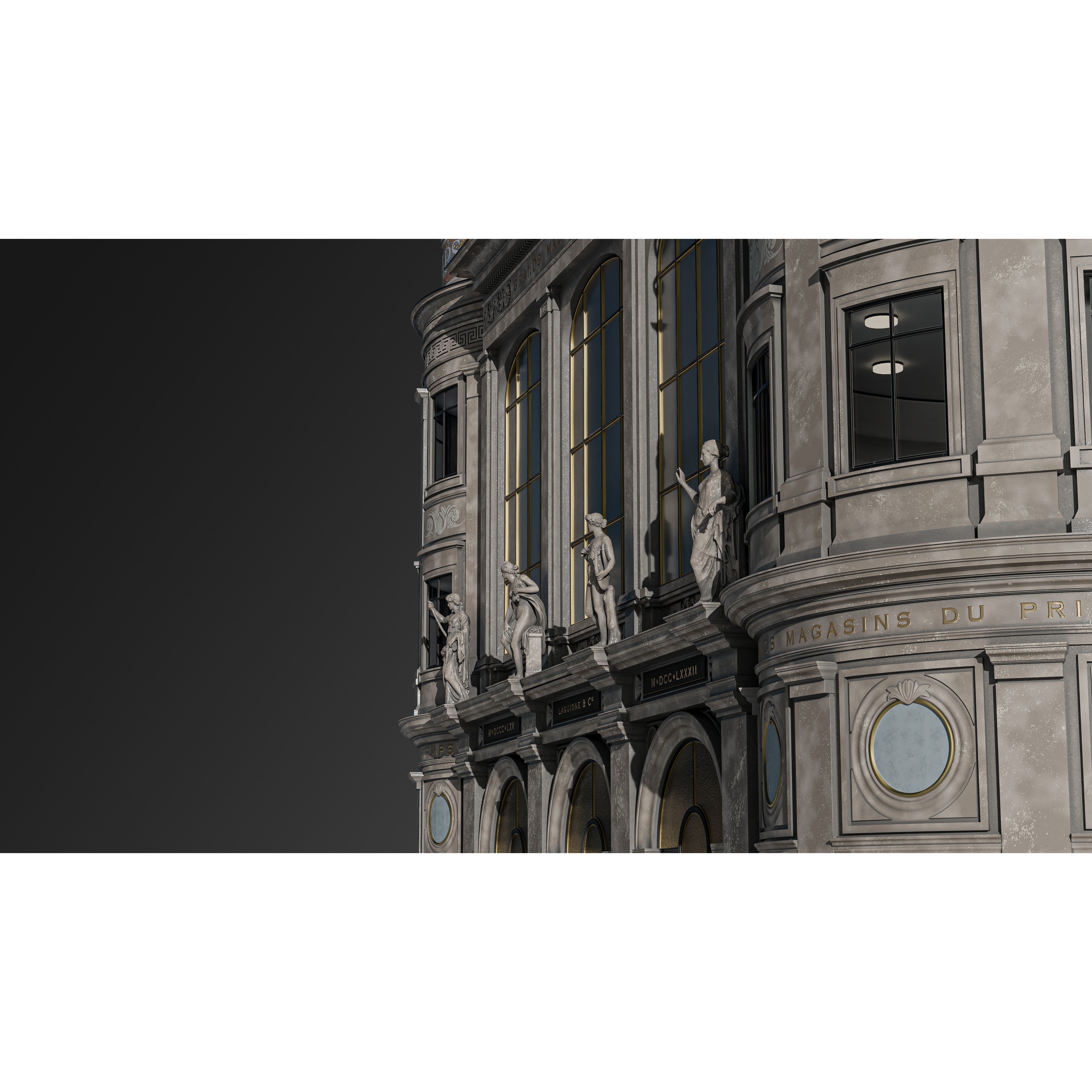 Grand Arcade Printemps Shopping Center - PBR 3D Model - View 21