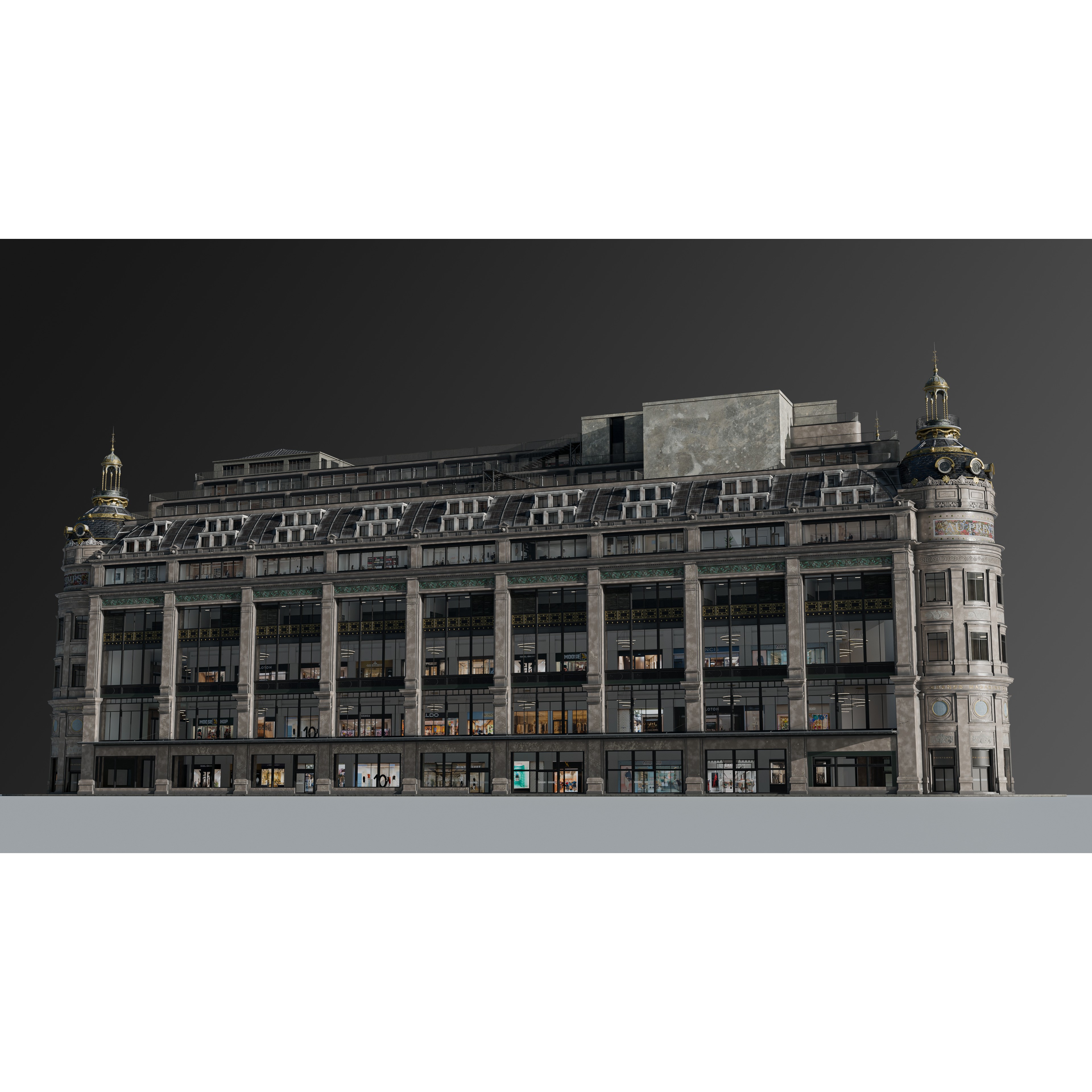 Grand Arcade Printemps Shopping Center - PBR 3D Model - View 7