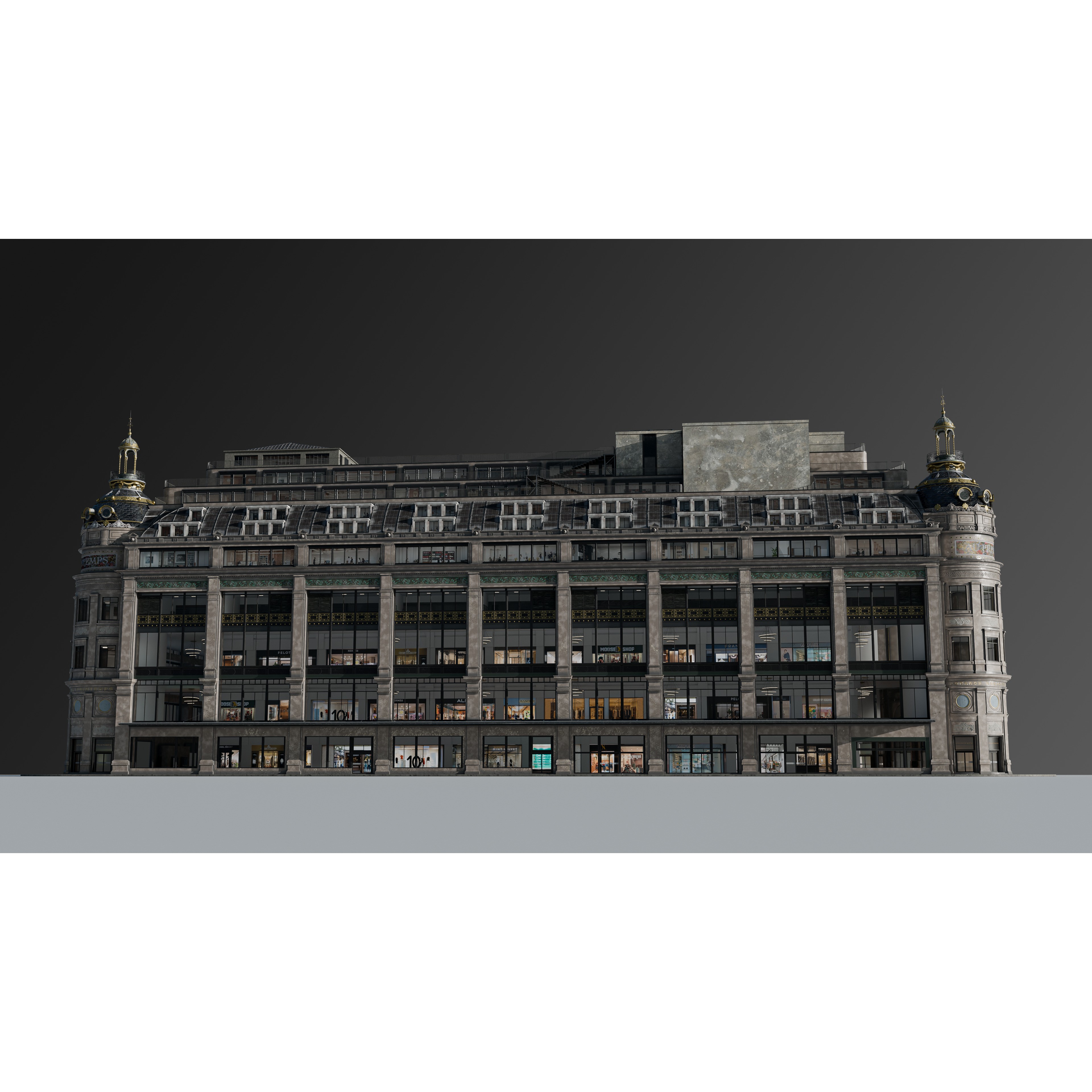 Grand Arcade Printemps Shopping Center - PBR 3D Model - View 8