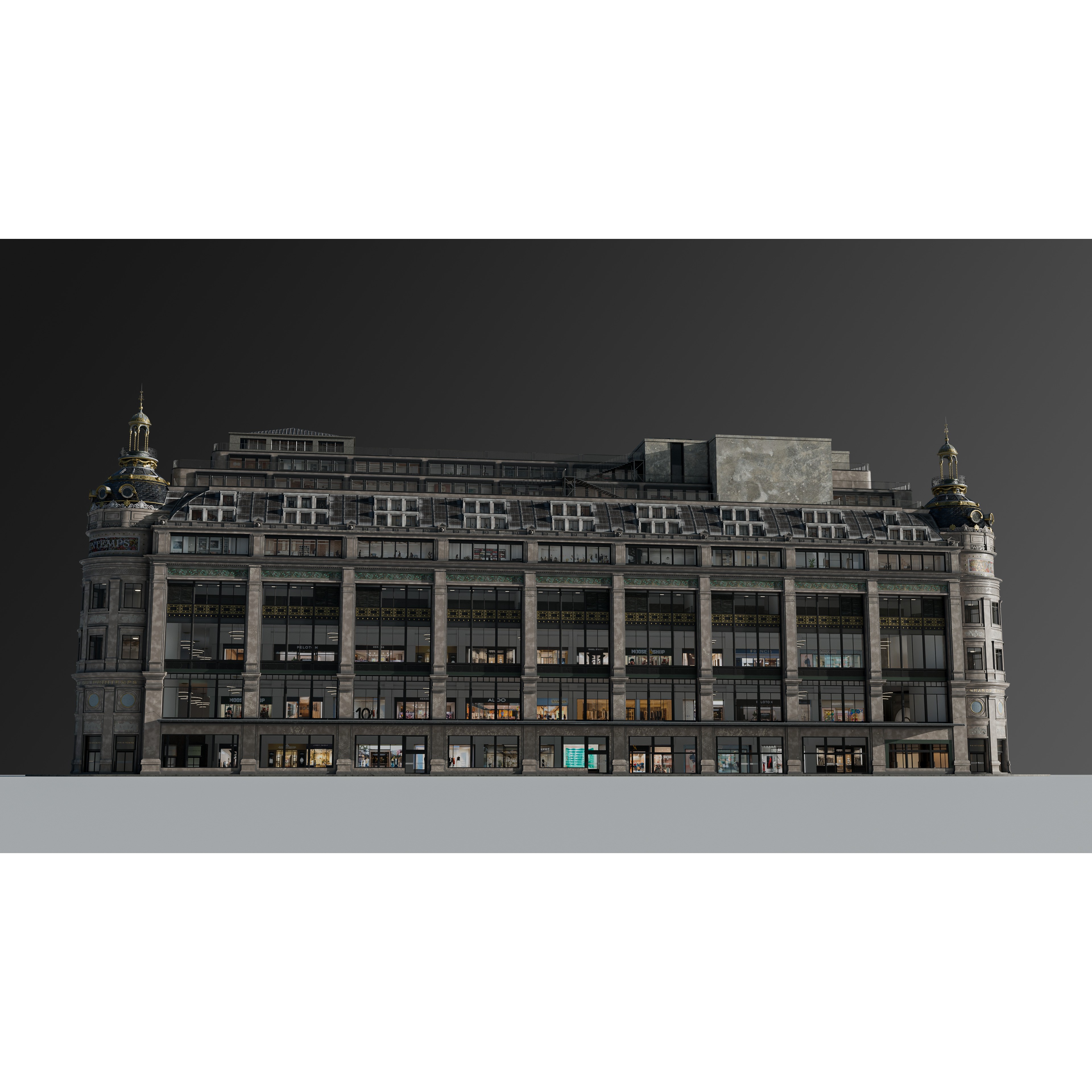 Grand Arcade Printemps Shopping Center - PBR 3D Model - View 9