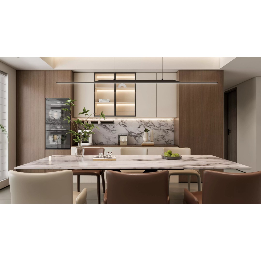Dining Room 3D Model – Modern Interior Scene with Table and Chairs - View 9