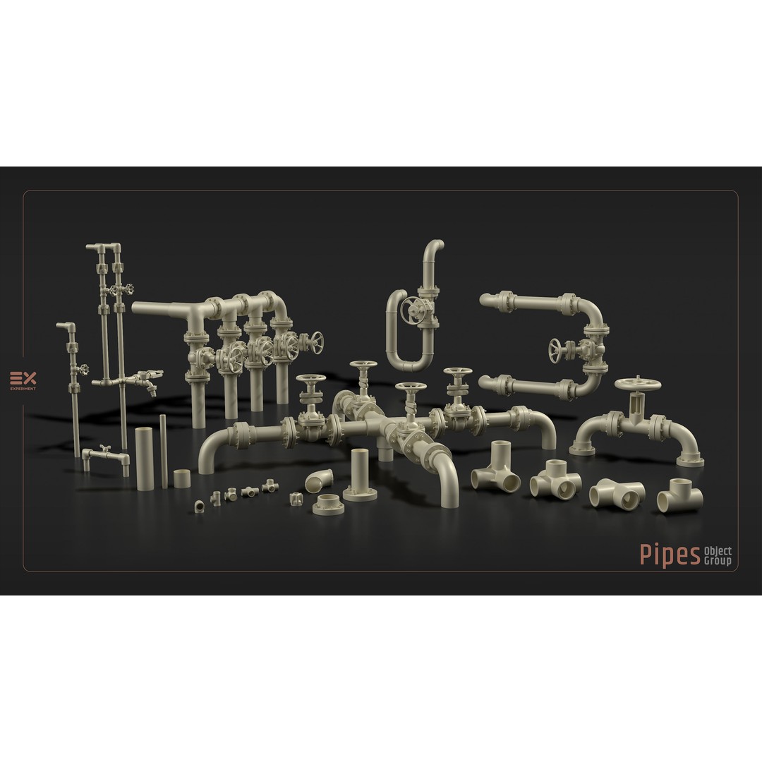 Rooftop Props 3D Model – Low Poly Exterior Assets, FBX, OBJ - View 14