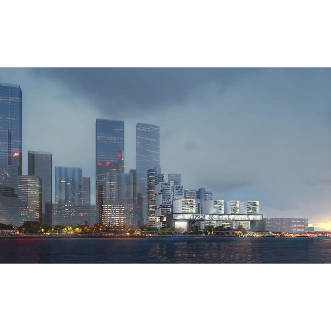 Waterfront Vertical Garden Towers 3D Model – High-Quality Archviz Asset, FBX, OBJ - View 7