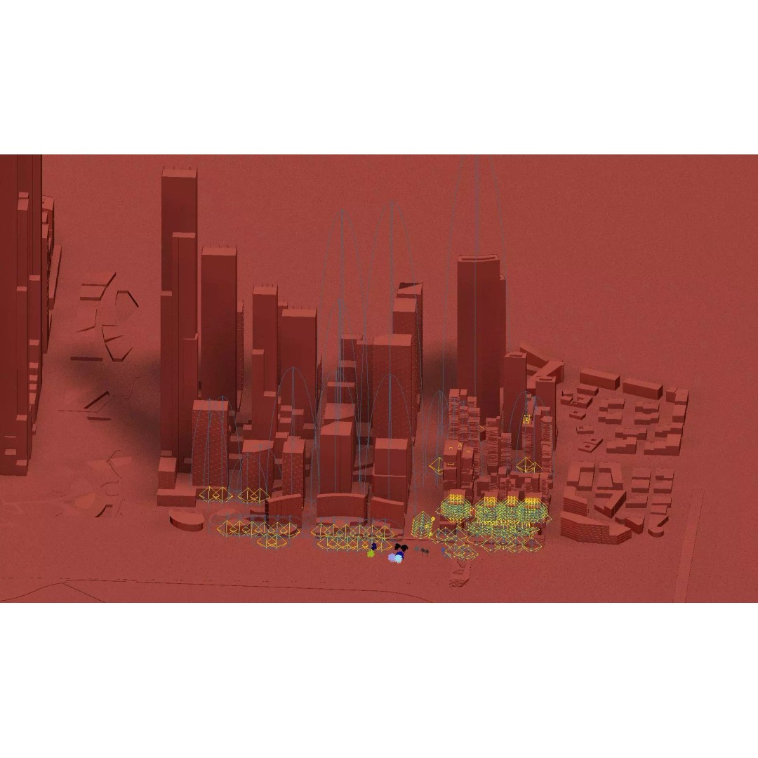 Waterfront Vertical Garden Towers 3D Model – High-Quality Archviz Asset, FBX, OBJ - View 8