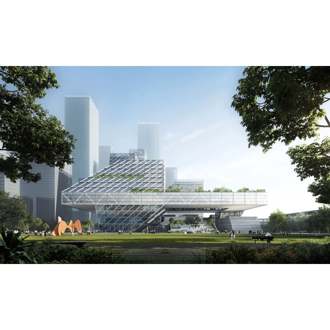 Waterfront Eco Business District 3D Model – High Quality Cityscape Asset - View 2