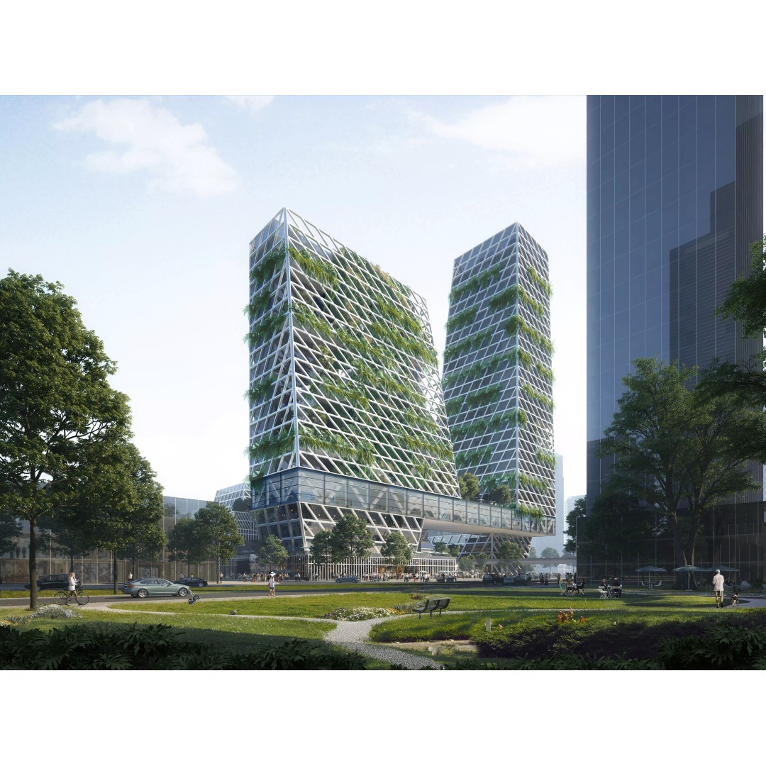 Waterfront Eco Business District 3D Model – High Quality Cityscape Asset - View 5