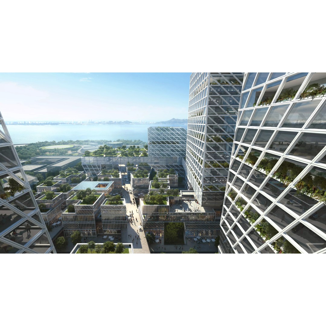 Waterfront Eco Business District 3D Model – High Quality Cityscape Asset - View 6