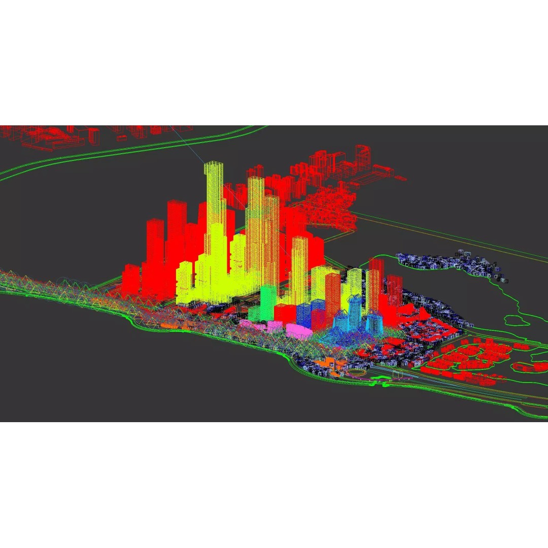 Waterfront Eco Business District 3D Model – High Quality Cityscape Asset - View 7