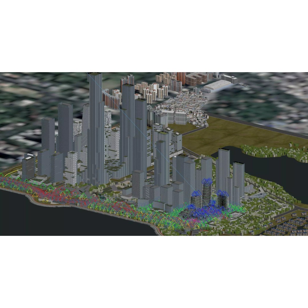 Waterfront Eco Business District 3D Model – High Quality Cityscape Asset - View 8