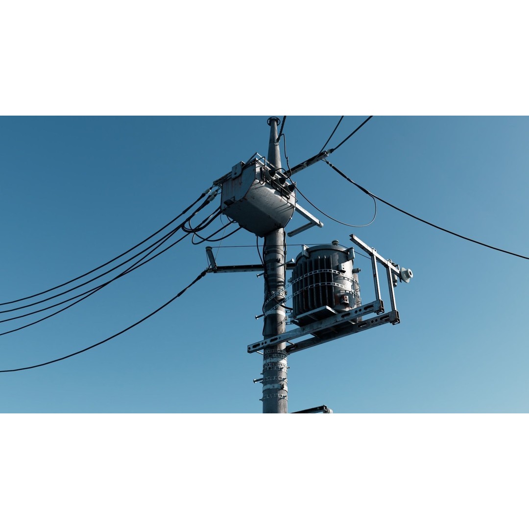 Japan Electric Pole 3D Model – Photorealistic Utility Asset, FBX - View 5