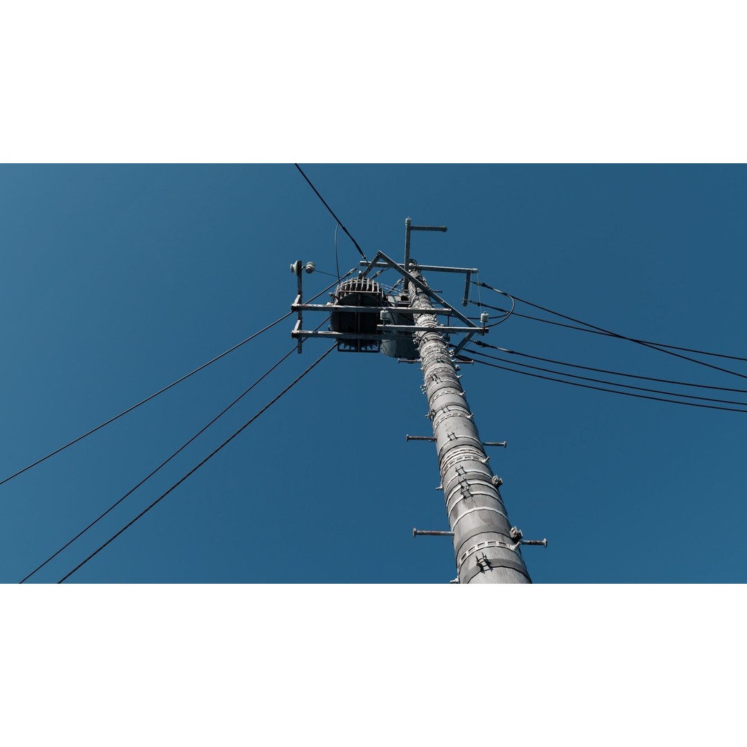 Japan Electric Pole 3D Model – Photorealistic Utility Asset, FBX - View 7