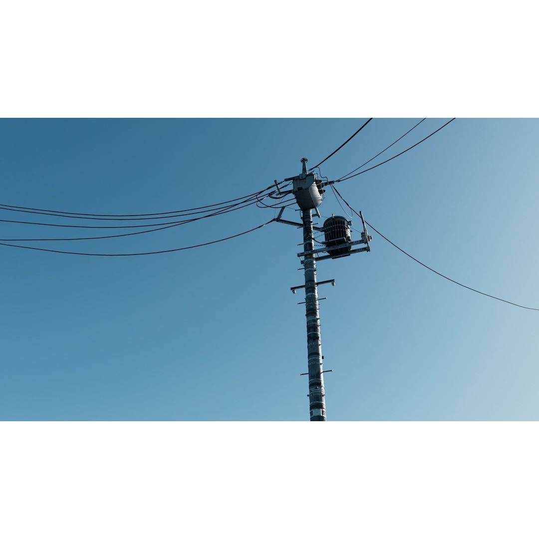 Japan Electric Pole 3D Model – Photorealistic Utility Asset, FBX - View 9