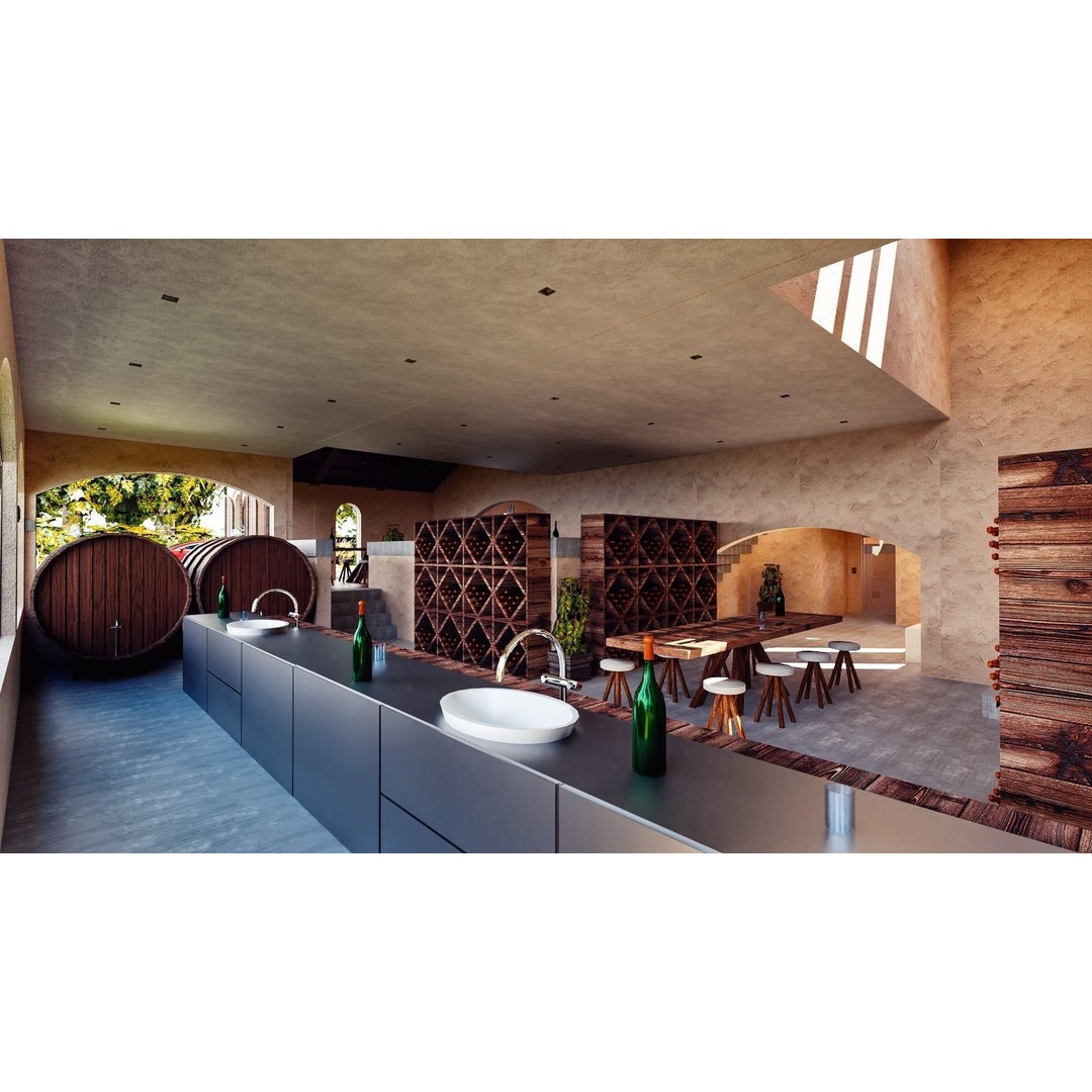 Modern Luxury Villa 3D Model – Spanish Style, Low Poly, Game Ready - View 16