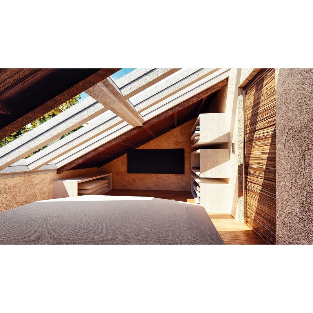 Modern Luxury Villa 3D Model – Spanish Style, Low Poly, Game Ready - View 22
