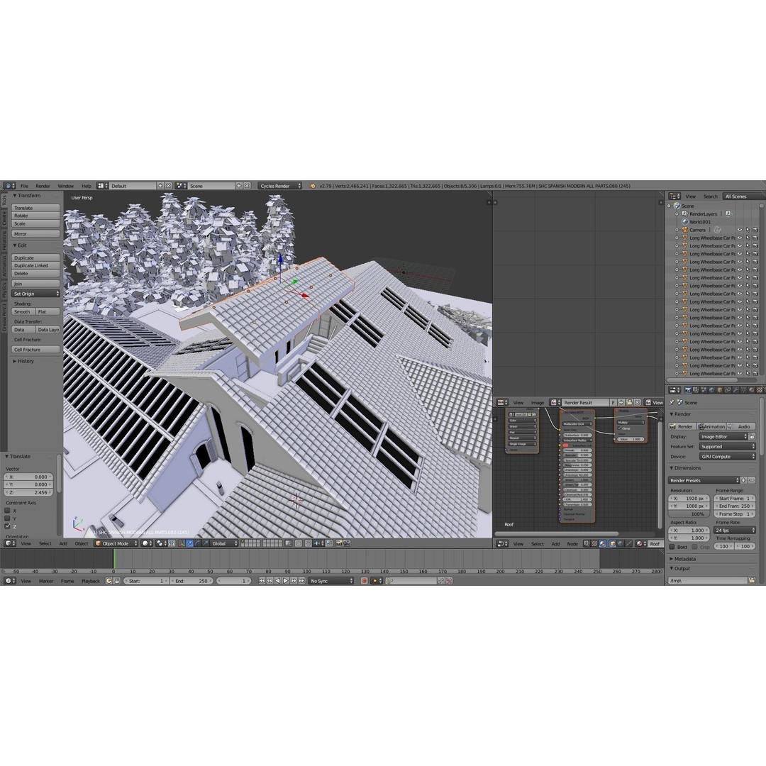 Modern Luxury Villa 3D Model – Spanish Style, Low Poly, Game Ready - View 26