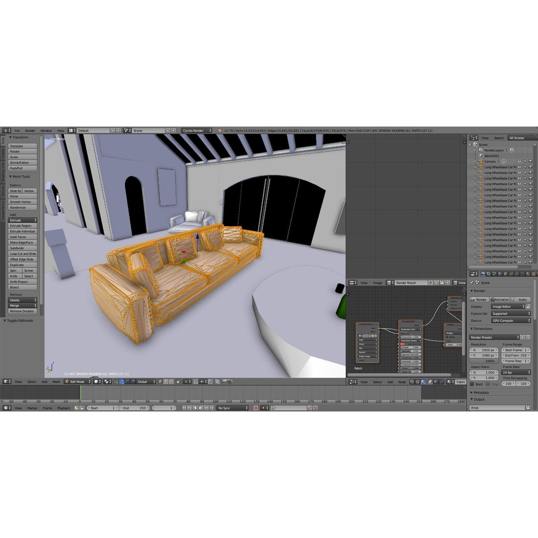 Modern Luxury Villa 3D Model – Spanish Style, Low Poly, Game Ready - View 27