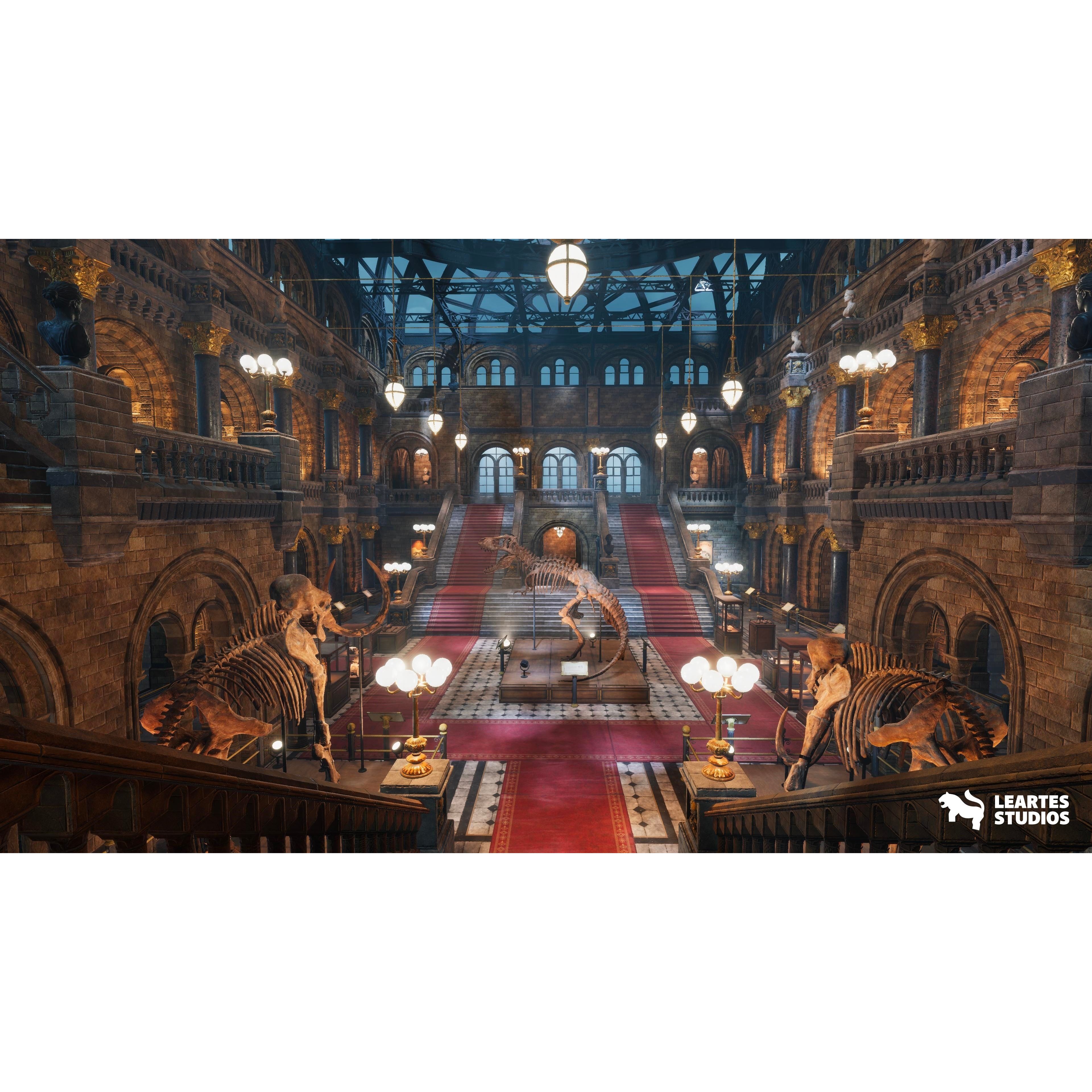 Historical Museum - Low-Poly Game-Ready 3D Model - View 3
