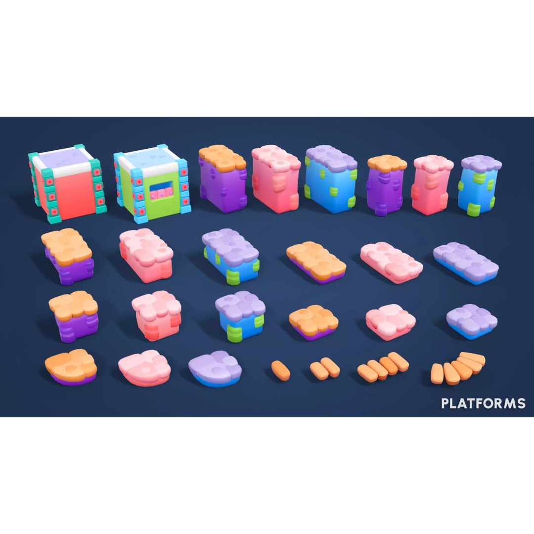 Adventure Land Low-Poly 3D Model – Game Ready Asset Pack, FBX, PBR - View 39
