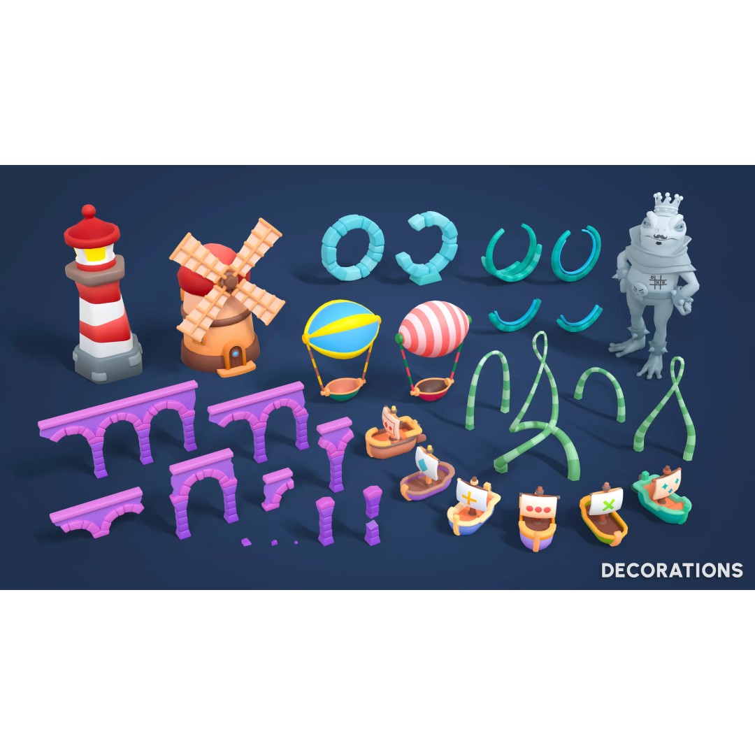 Adventure Land Low-Poly 3D Model – Game Ready Asset Pack, FBX, PBR - View 41