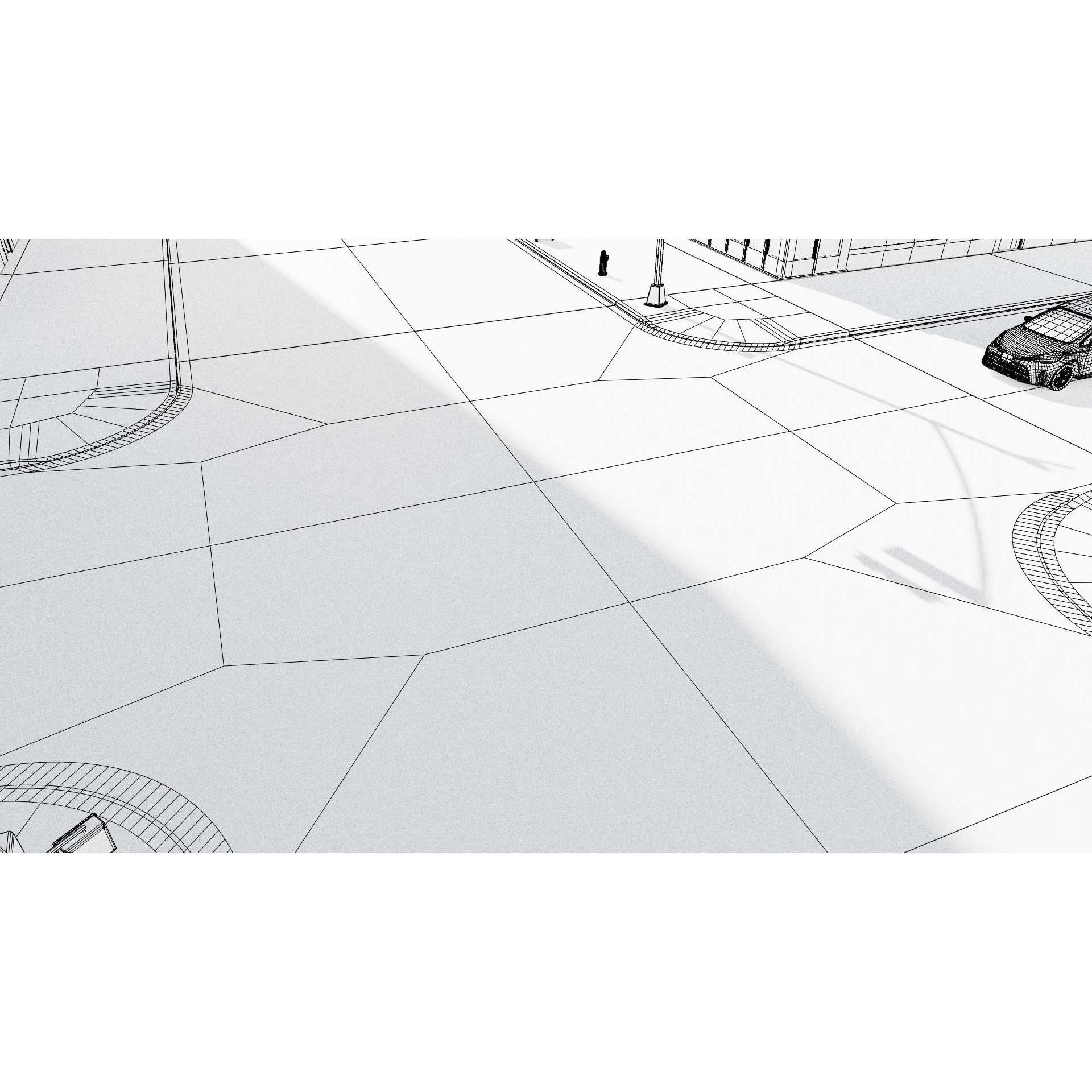 New York Block 3 - Low-Poly Game-Ready 3D Model - View 26