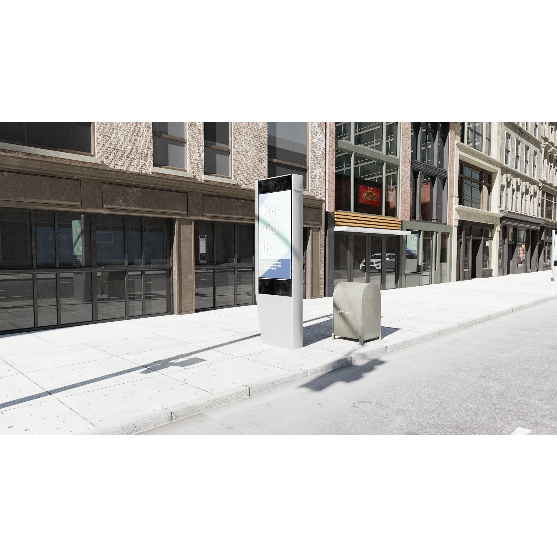 New York Block 3 - Low-Poly Game-Ready 3D Model - View 6