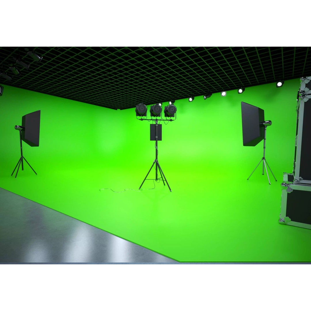 Lighting Studio Scene 3D Model – Low Poly Architectural Asset, FBX, OBJ - View 7