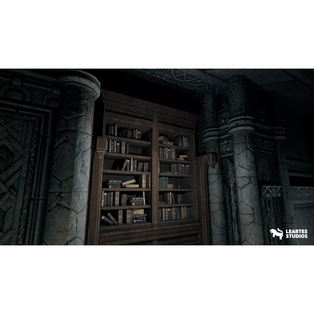 Black Fantasy Castle 3D Model – Low Poly Game Asset, PBR Textures - View 11