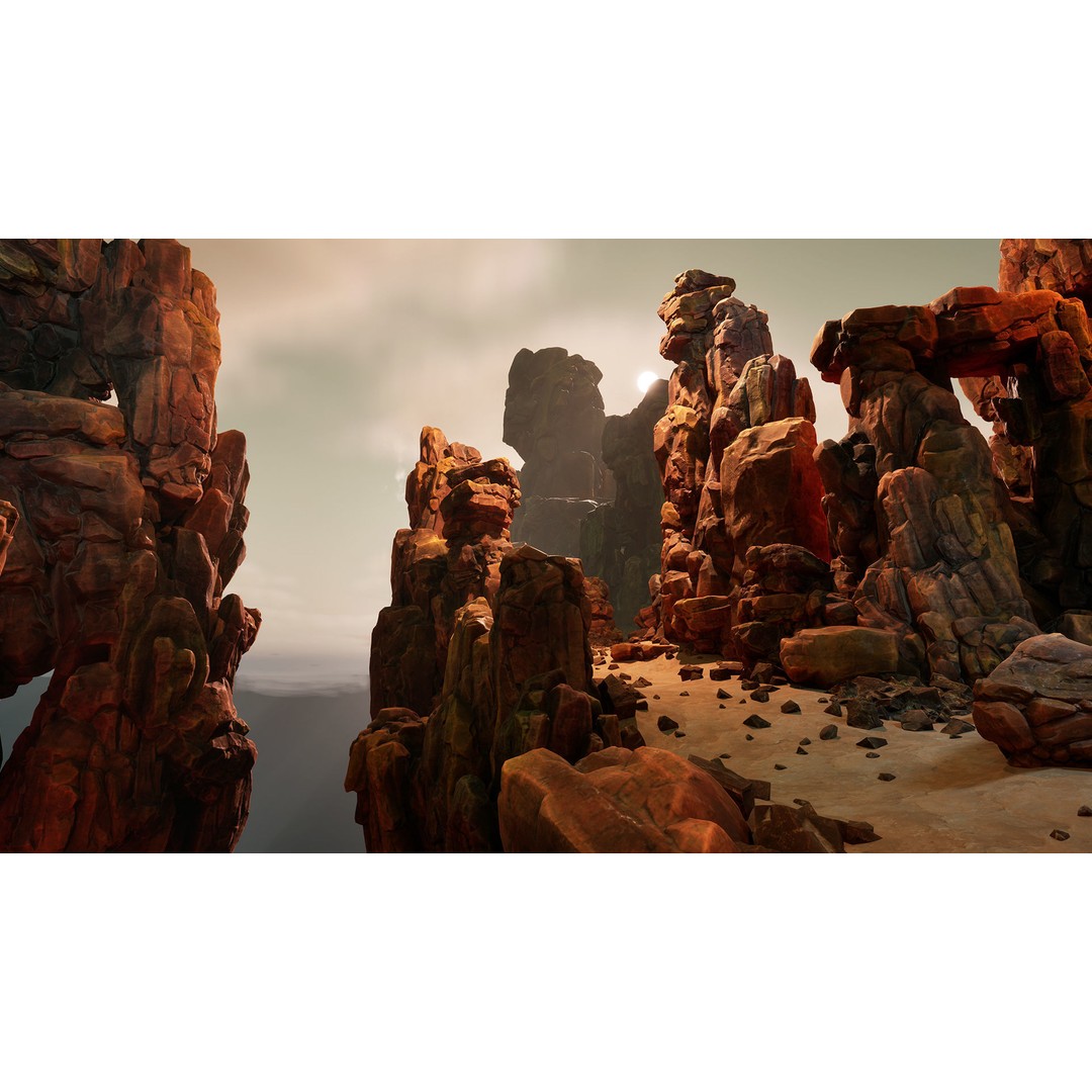 Red Rocks 3D Model – Low Poly PBR Landscape Asset, FBX - View 5