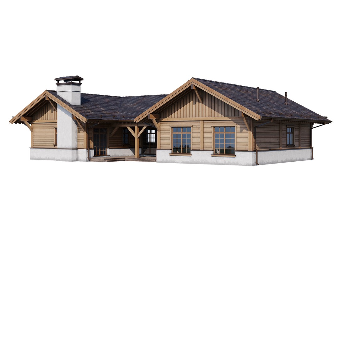 Modern House 3D Model – High Poly Mansion with PBR Textures, FBX - View 10