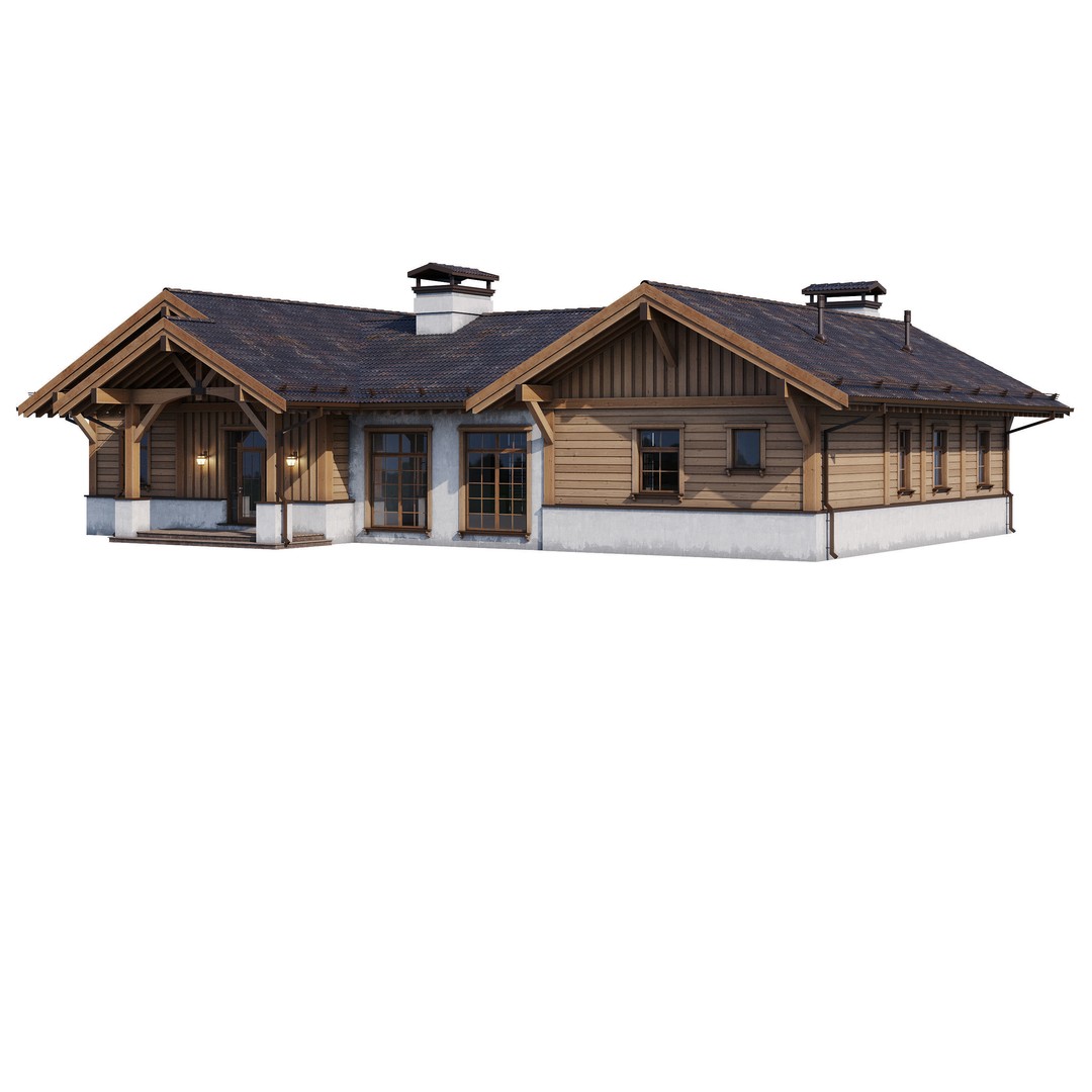 Modern House 3D Model – High Poly Mansion with PBR Textures, FBX - View 11