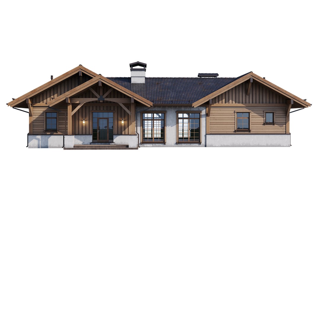 Modern House 3D Model – High Poly Mansion with PBR Textures, FBX - View 12