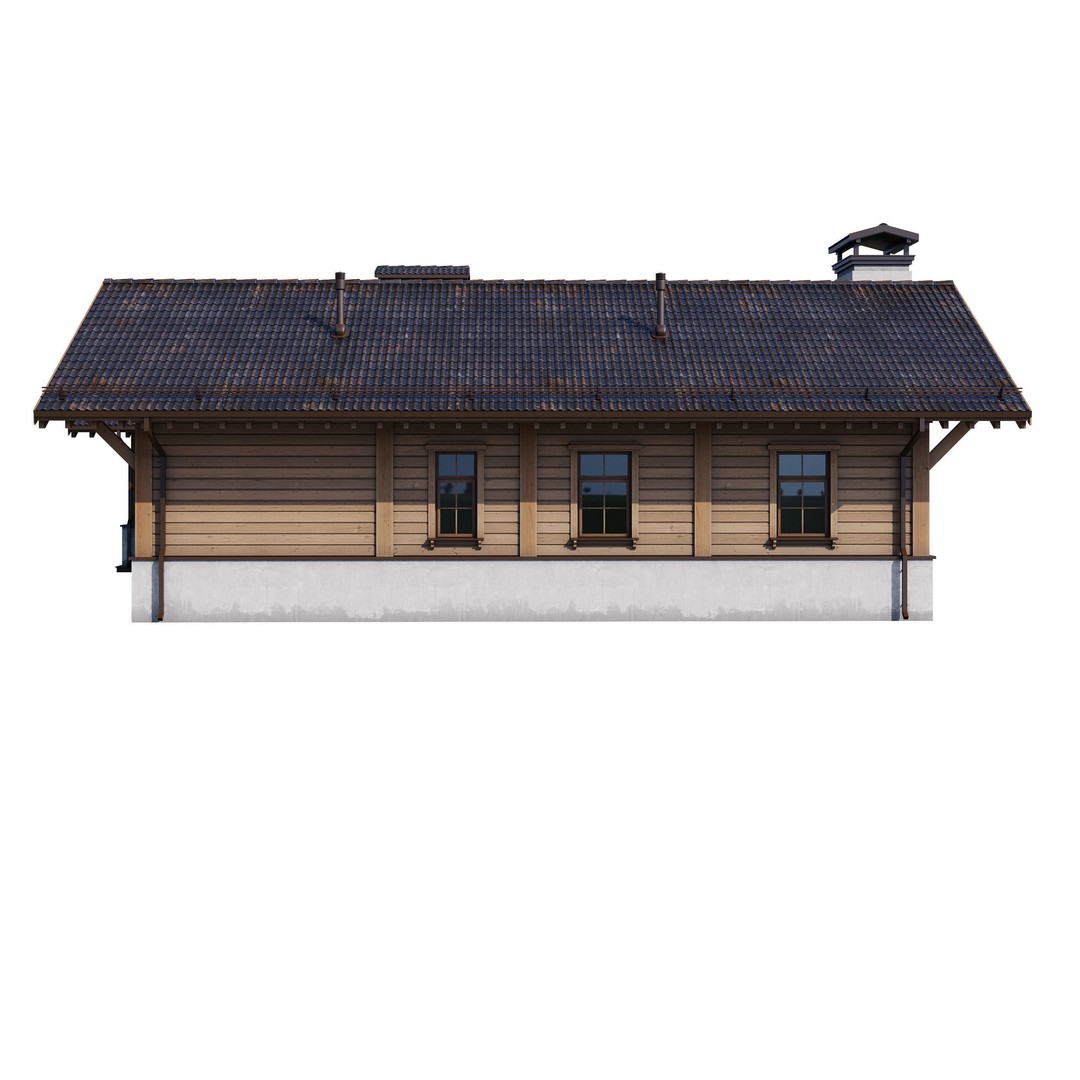 Modern House 3D Model – High Poly Mansion with PBR Textures, FBX - View 13