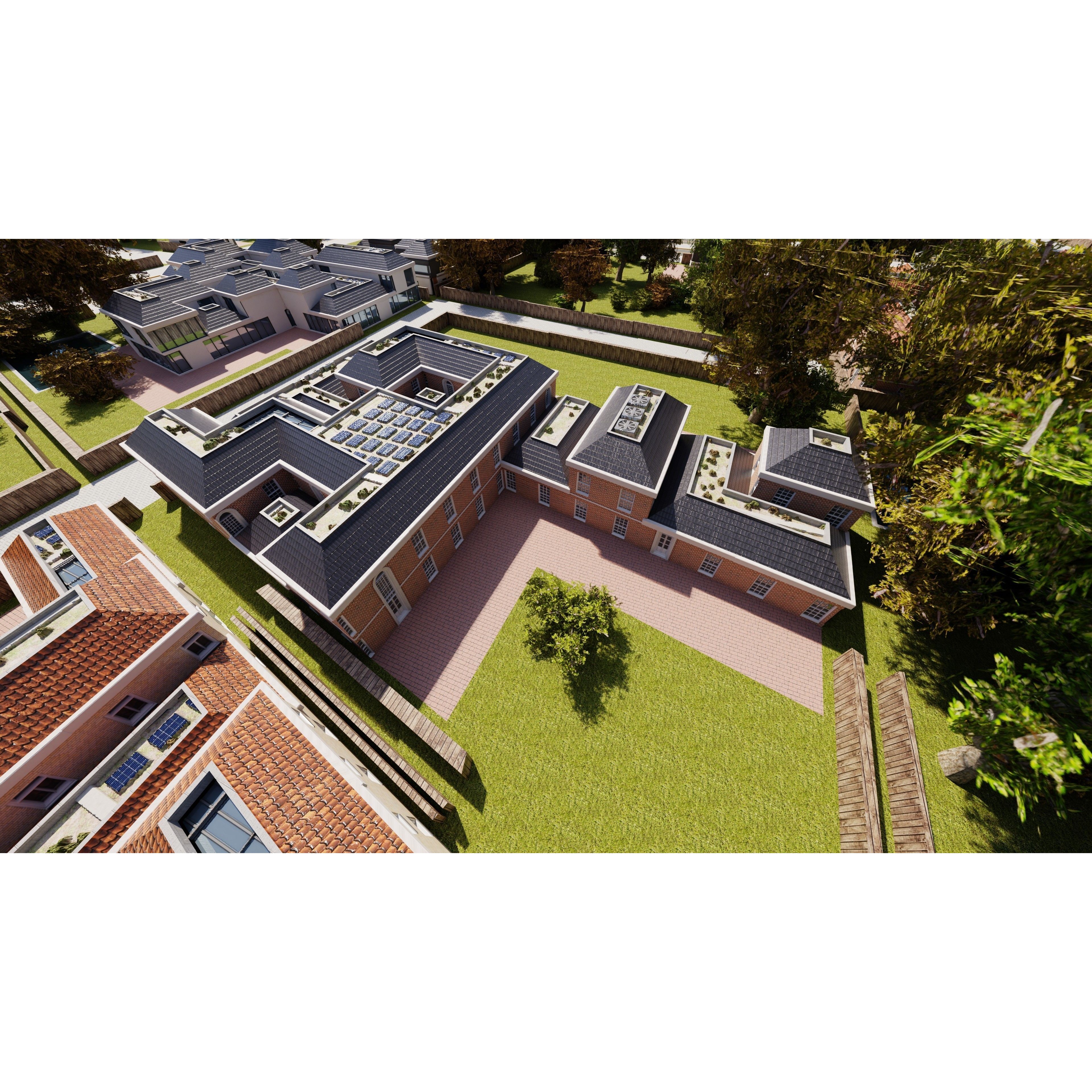 Modern Modular City - Low-Poly Game-Ready 3D Model - View 18