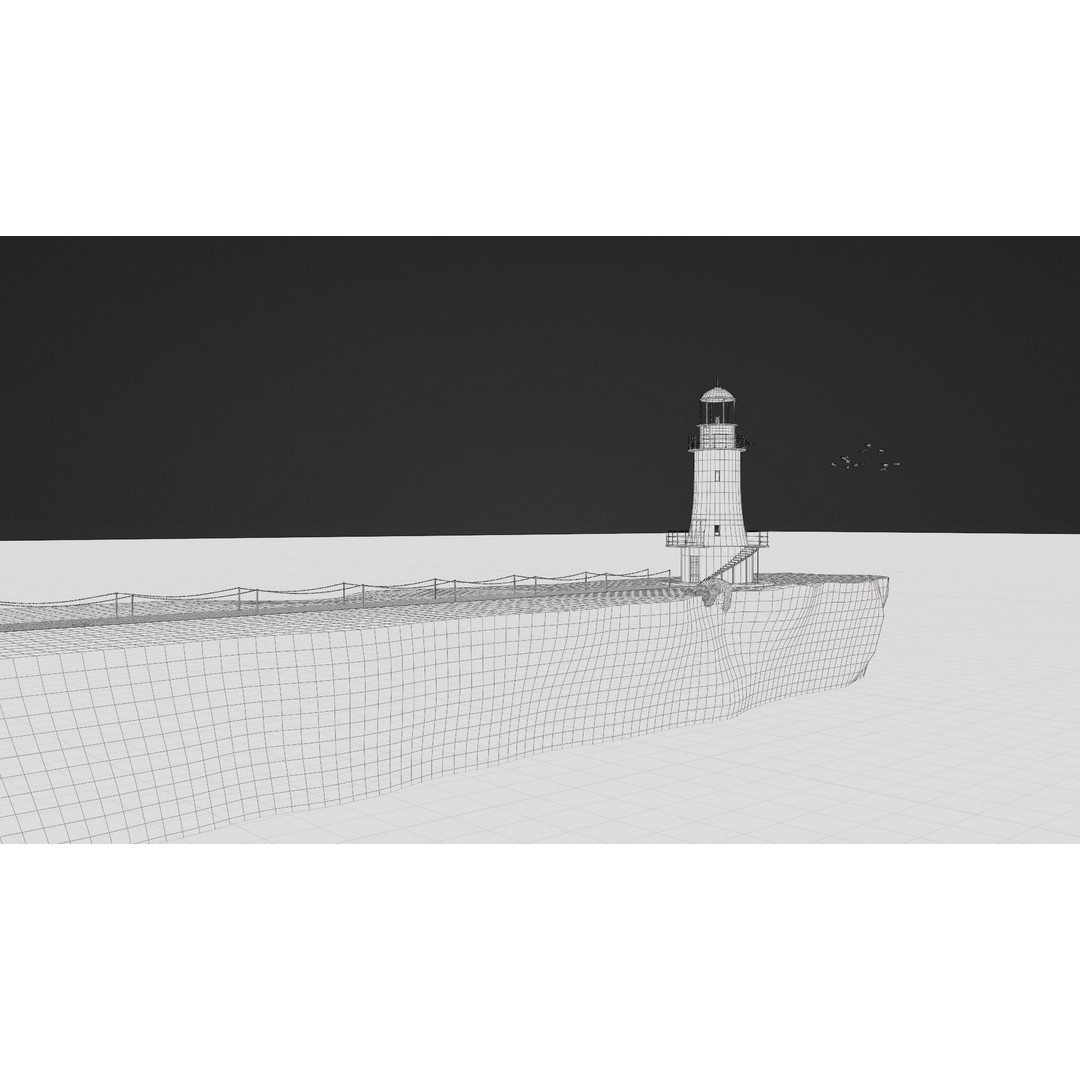 Old Lighthouse 3D Model – High Poly PBR Scene, Blender, FBX, OBJ - View 18