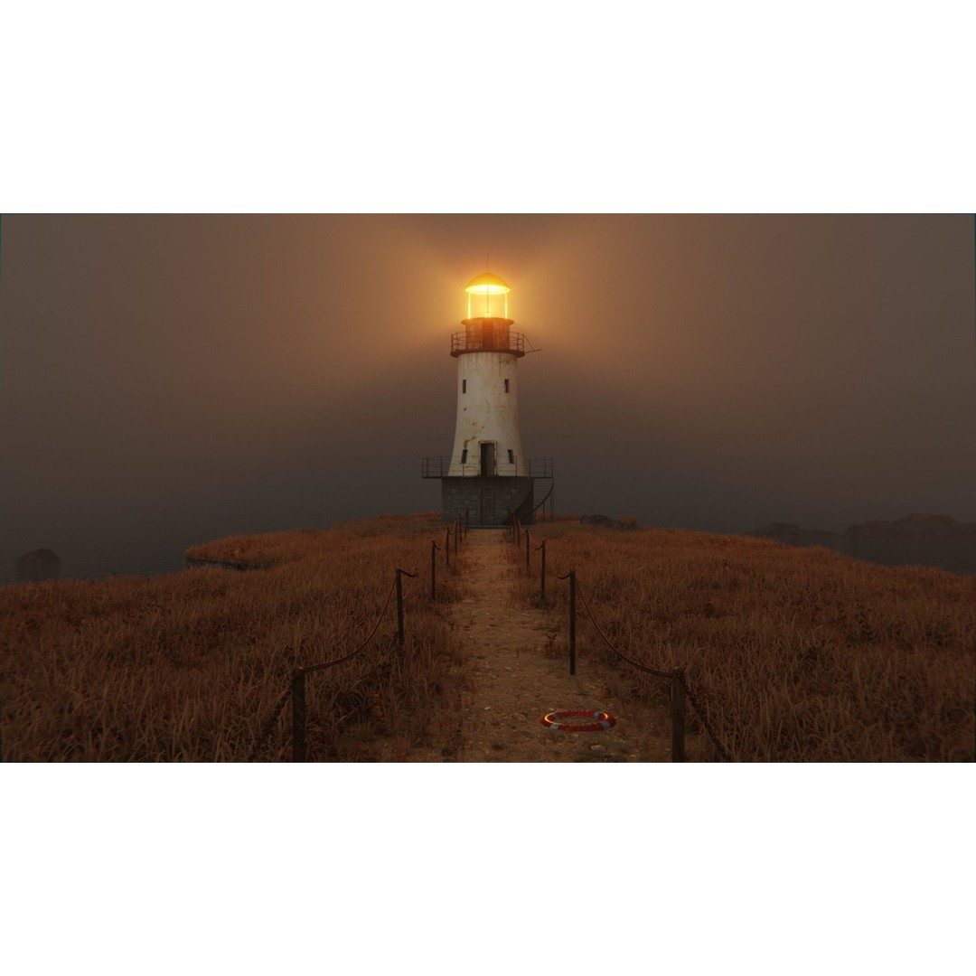 Old Lighthouse 3D Model – High Poly PBR Scene, Blender, FBX, OBJ - View 8
