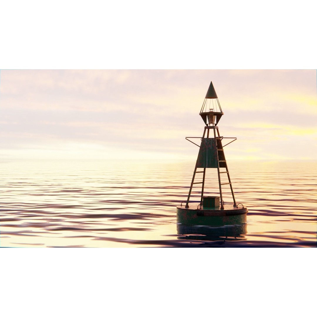 Old Lighthouse 3D Model – High Poly PBR Scene, Blender, FBX, OBJ - View 9
