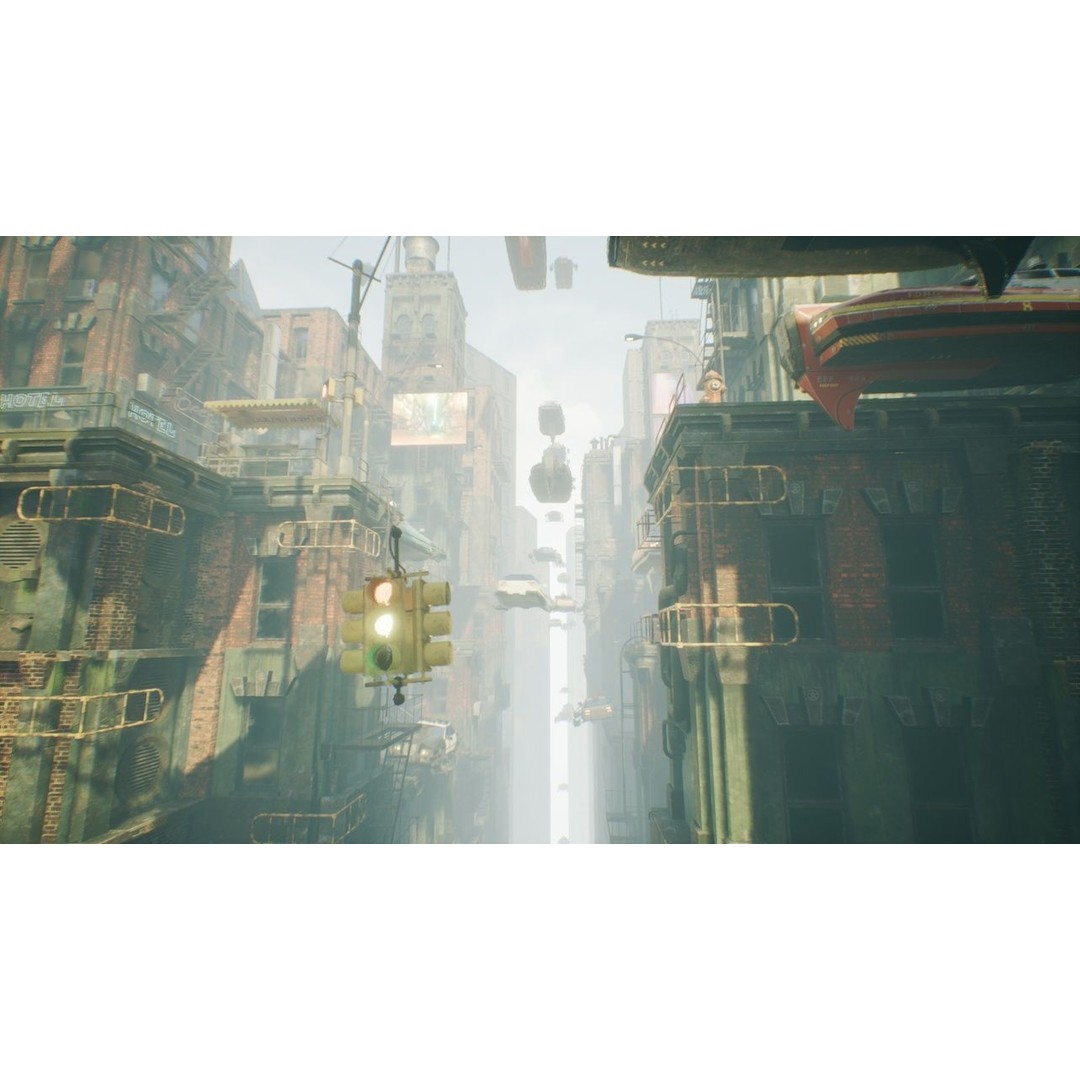 Cyberpunk High City 3D Model – Low-Poly Sci-Fi Game Asset, FBX