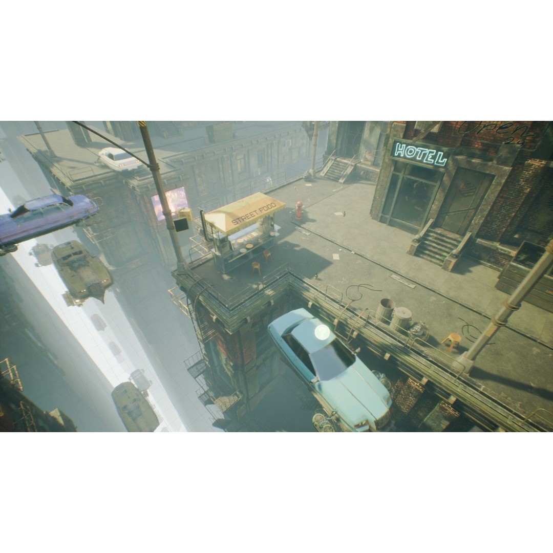 Cyberpunk High City 3D Model – Low-Poly Sci-Fi Game Asset, FBX - View 6