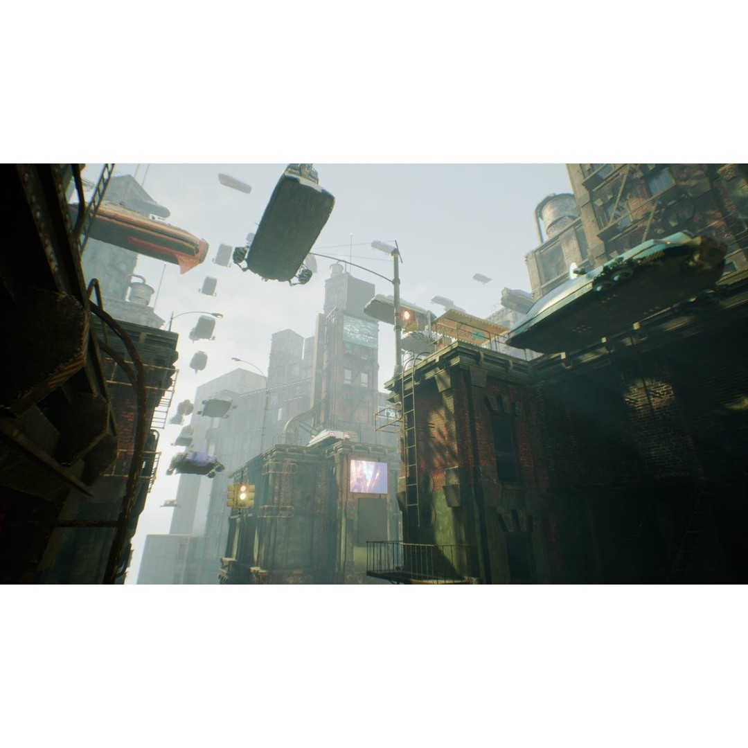 Cyberpunk High City 3D Model – Low-Poly Sci-Fi Game Asset, FBX - View 9